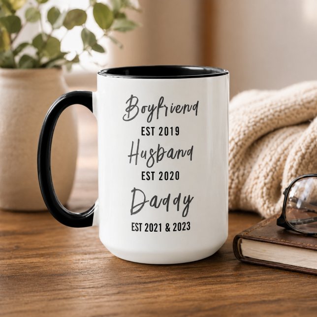 Caneca Boyfriend Husband Dad Mug | Personalized Father’s  (Boyfriend Husband Dad Mug | Personalized Father’s)