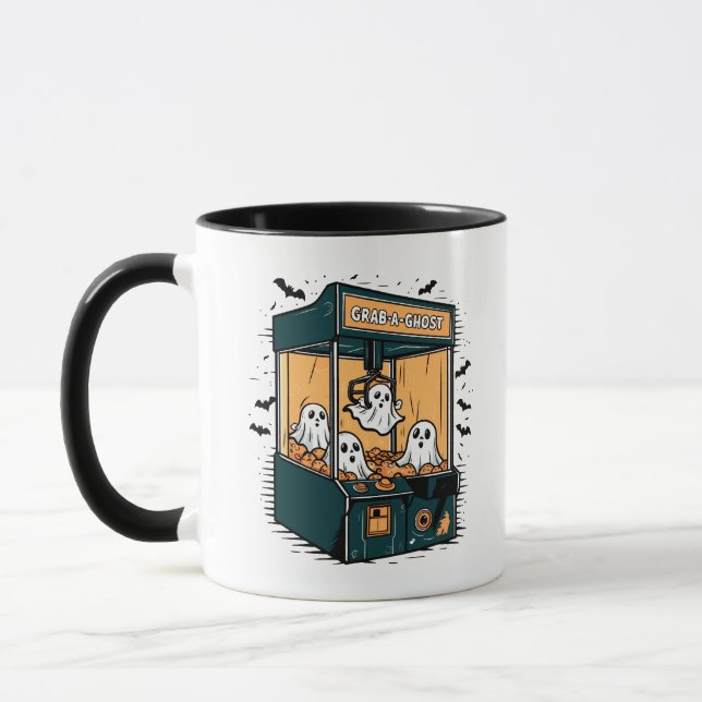 Caneca Brab Uma Máquina De Vidro Fantasma Halloween (Esquerda)