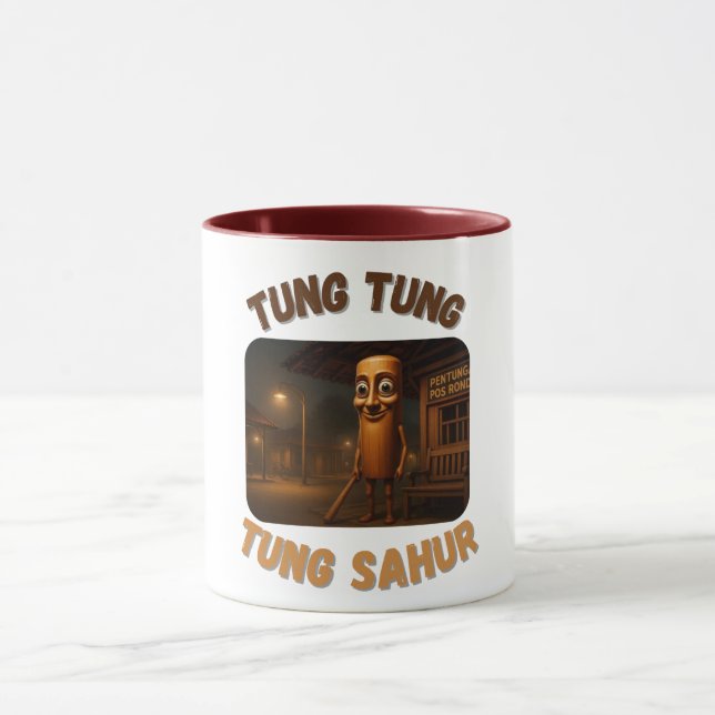 Caneca BrainRots Tung Tung Tung Sahur  (Centro)