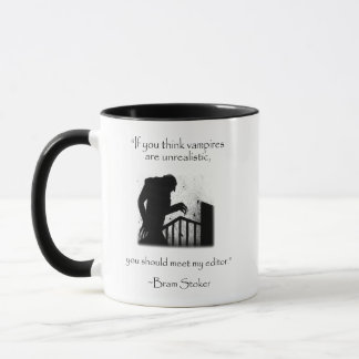 Caneca Bram Stoker - Drácula - Citações Modernas Erradas