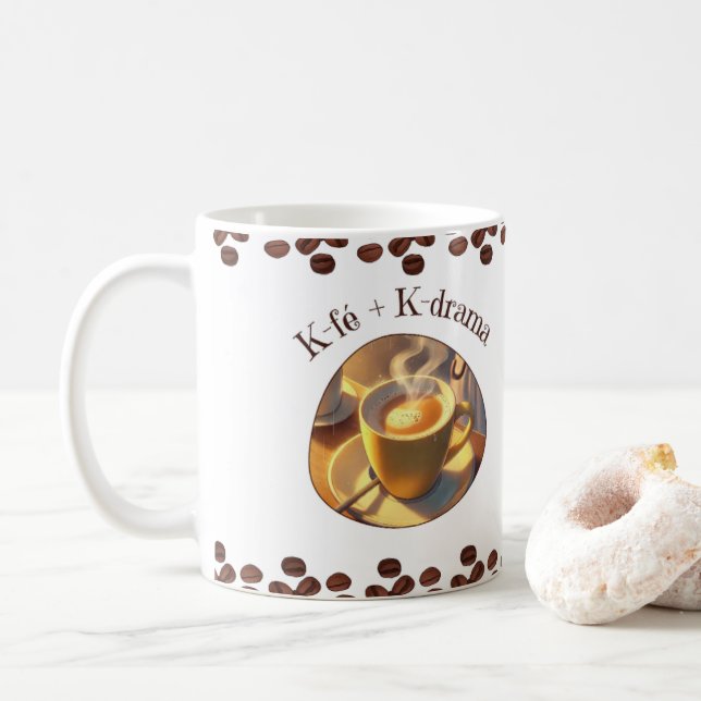Caneca branca clássica, 325 ml (Com Donut)