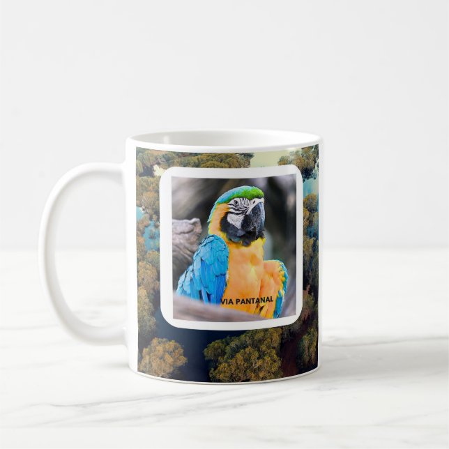Caneca branca clássica Arara (Esquerda)