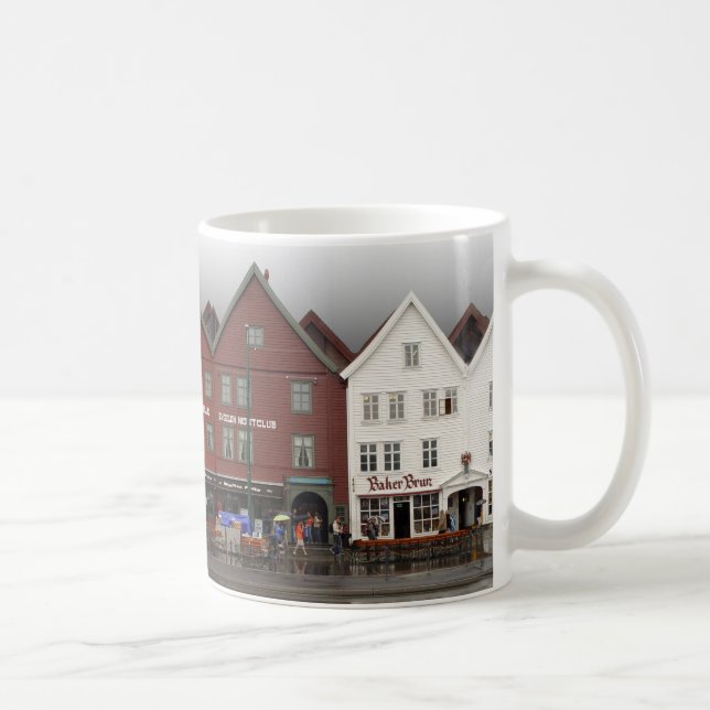 Caneca branca clássica - Bergen, Noruega (Direita)