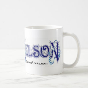 Caneca branca clássica de NELSON
