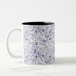 Caneca Branca de Elegância Botânica