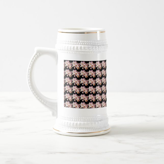 Caneca branca - Design de flor (Esquerda)