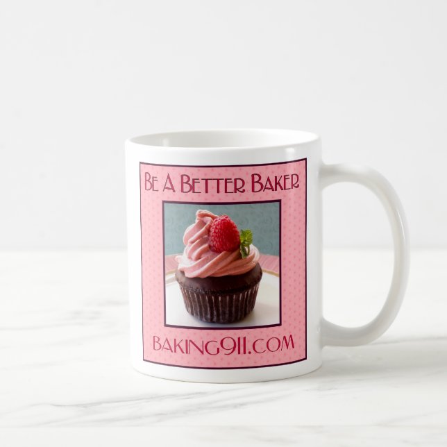 Caneca branca do cupcake Baking911 (Direita)