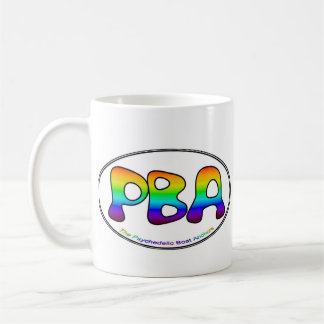 Caneca branca do Oval 15oz de PBA