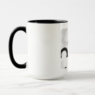 Caneca Branco aniversário de 30 décadas