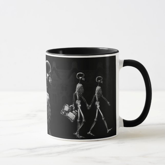 Caneca Branco da meia-noite do preto do Stroll dos (Direita)