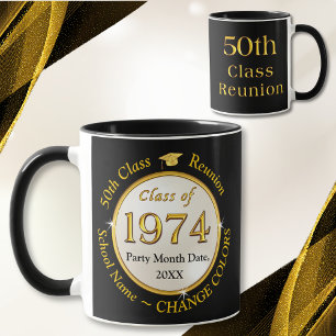 Caneca Branco Dourado negro, Souvenirs de 55 anos de clas