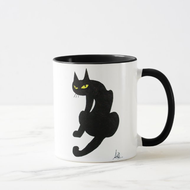 Caneca Branco NINJA CAT NEGA (Direita)