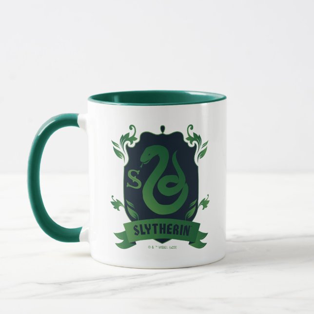 Caneca Brasão da Casa SLYTHERIN™ Ornamentado (Esquerda)