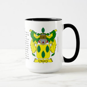 Caneca Brasão da família de Cleary