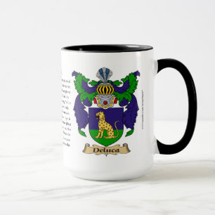 Caneca Brasão da família de Deluca