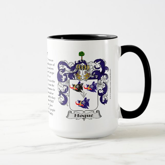 Caneca Brasão da família de Hogue (Direita)