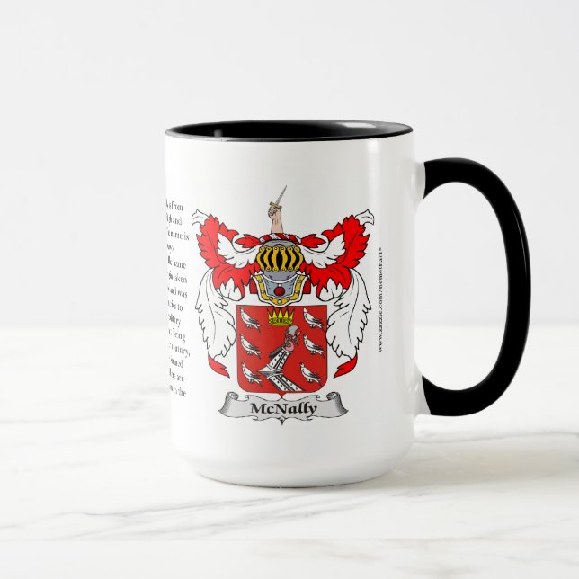 Caneca Brasão da família de McNally (Direita)
