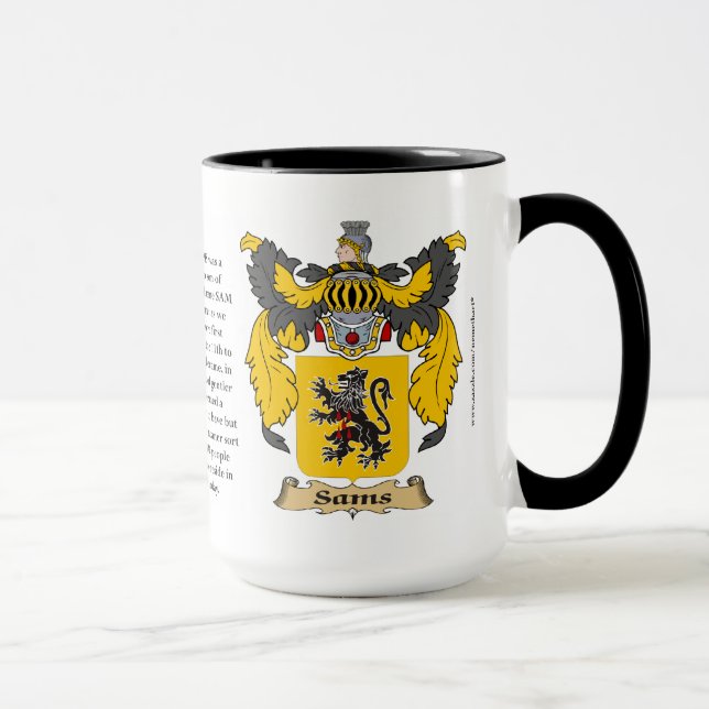 Caneca Brasão da família de Sams (Direita)