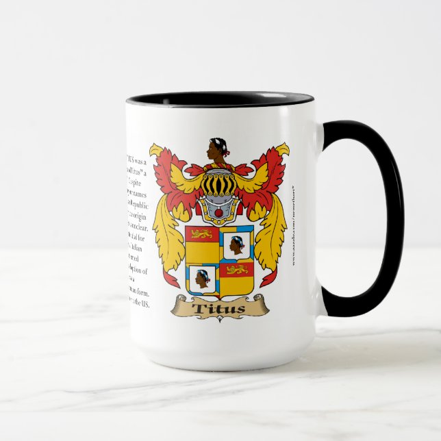 Caneca Brasão da família de Titus (Direita)