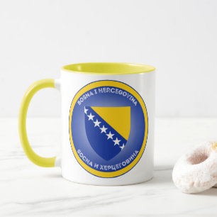 Caneca Brasão de Armas da Bósnia e Herzegovina