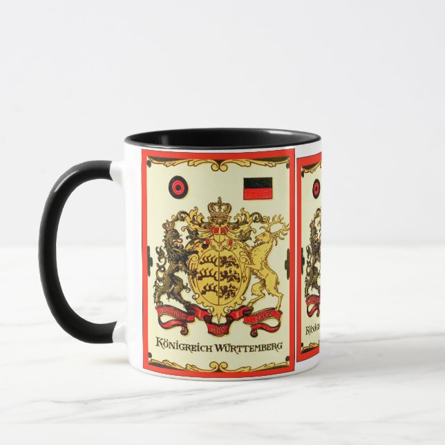Caneca Brasão do vintage do ~ de Königreich Württemberg (Esquerda)