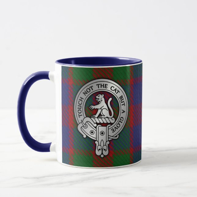 Caneca Brasão e Tartan do Clã MacGowan (Esquerda)