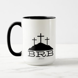 Caneca BRB Jesus Cruz Calvário Religioso Páscoa Cristão