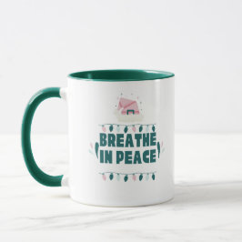 Caneca “Breathe in Peace” Minimalist Zen Mug