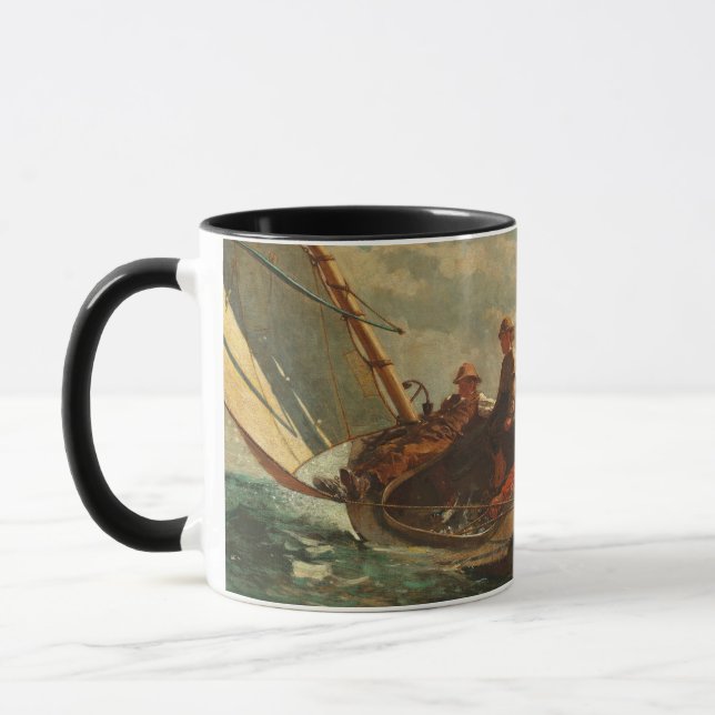 Caneca Breezing acima (um vento justo) de 1873-76 (Esquerda)