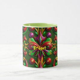Caneca BRIDGET ~ NATAL ~ 3D ~ Multicolor ~