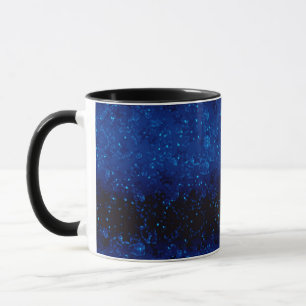 Caneca Brilhante brilhante marinho de confetti sem costur