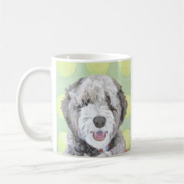 Caneca brilhante de Labradoodle