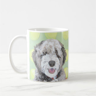 Caneca brilhante de Labradoodle