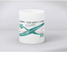 Caneca brilhante, namorados