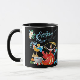 Caneca brilho do ano novo tailandês 