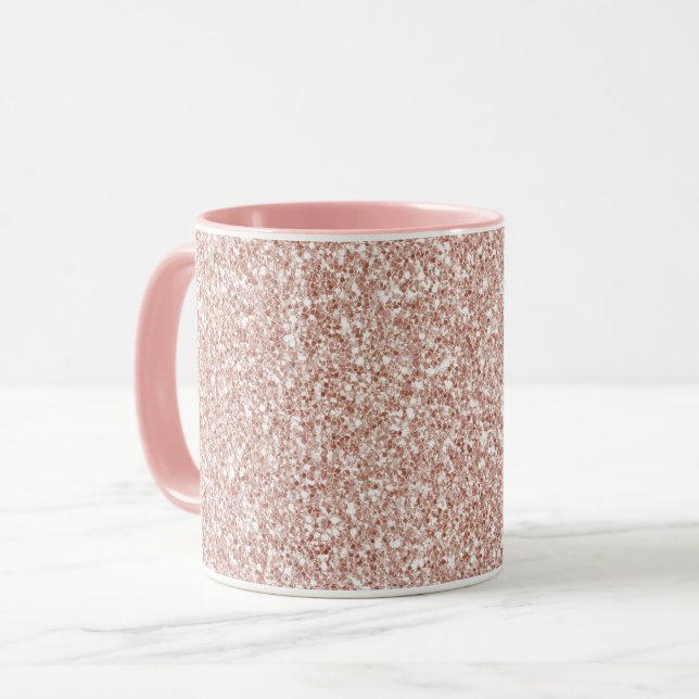 Caneca Brilho Rosa       (Frente Esquerda)