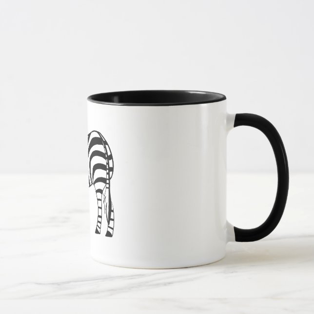 Caneca brincalhão da zebra (Direita)