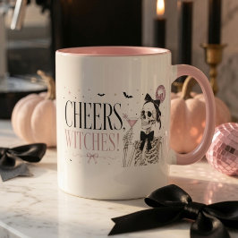 Caneca Brindes Bruxas Esqueleto Halloween 