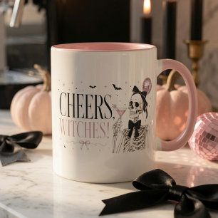 Caneca Brindes Bruxas Esqueleto Halloween