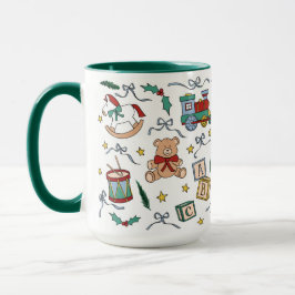 Caneca Brinquedos de Natal clássicos da Toyland