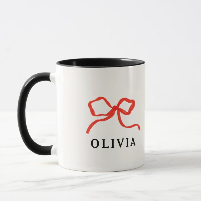 Caneca Brisa vermelha do arco elegante (Esquerda)