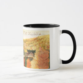 Caneca British Columbia Canada Impressão Glass Mug