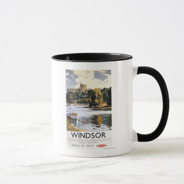 Caneca British Railways Windsor Castle Thames Poster (Direita)
