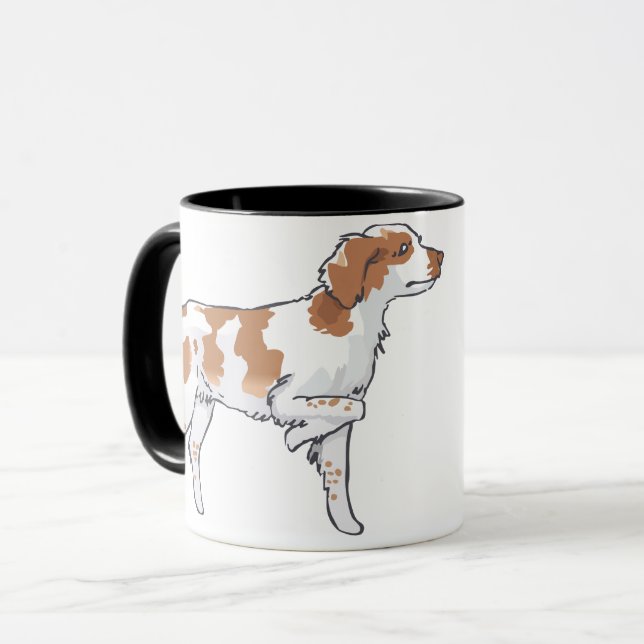 Caneca Brittany Spaniel (Frente Esquerda)