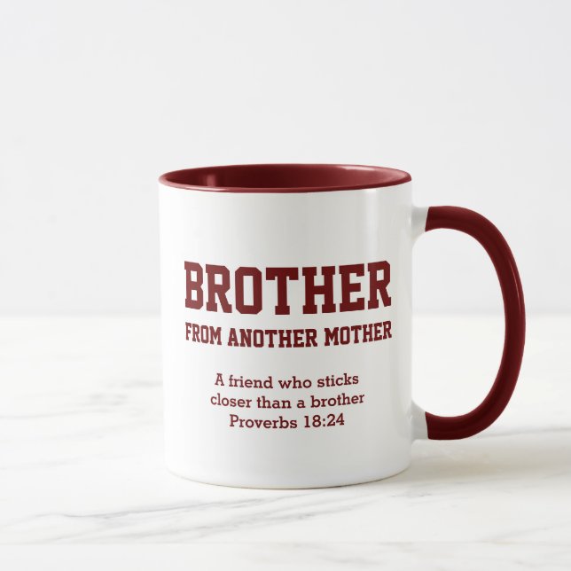 Caneca Bromance | IRMÃO DE OUTRA MÃE | cristão (Direita)