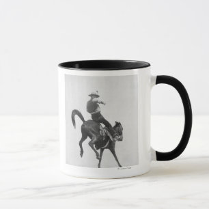 Caneca Bronco tímido da equitação de Ned do vaqueiro
