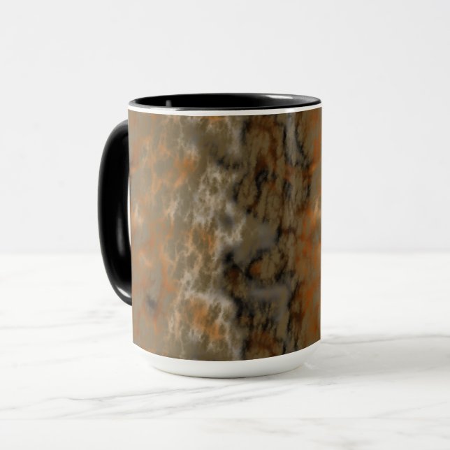 Caneca Bronze e Abstrato de Mármore de Cobre (Frente Esquerda)