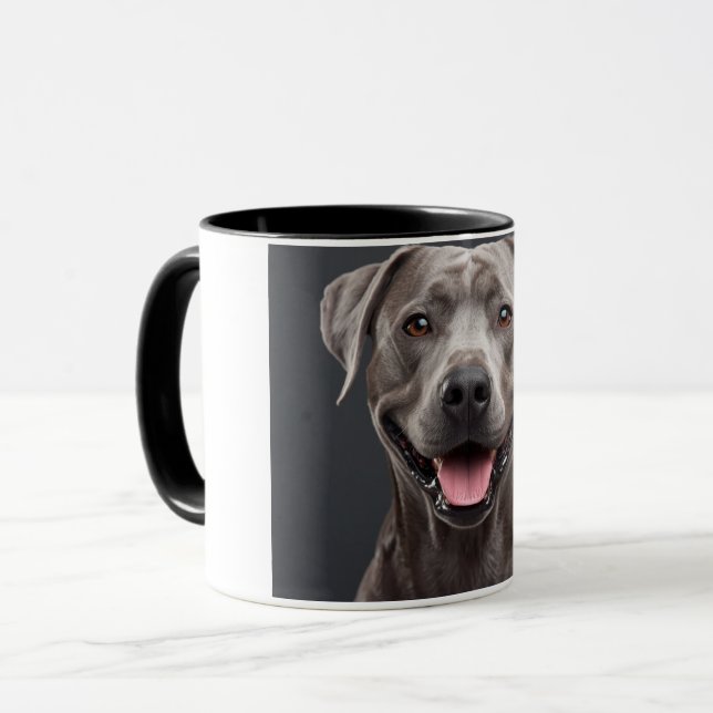 Caneca Brown Dog Aesthetic Coffee Mug – Cozy Pet Lover  (Frente Esquerda)
