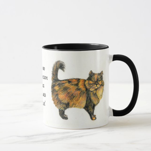 Caneca Brown Tabby Cat Ringer Mug (Direita)