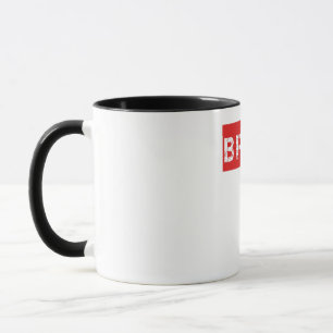 Caneca Bruh Engraçado Meme Dizendo Irmão Saudando Joven
